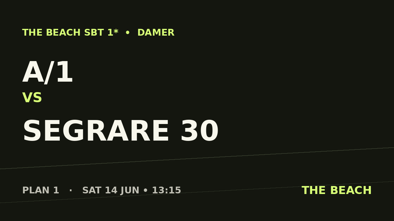 Kvart 1 – A/1 vs Segrare 30
