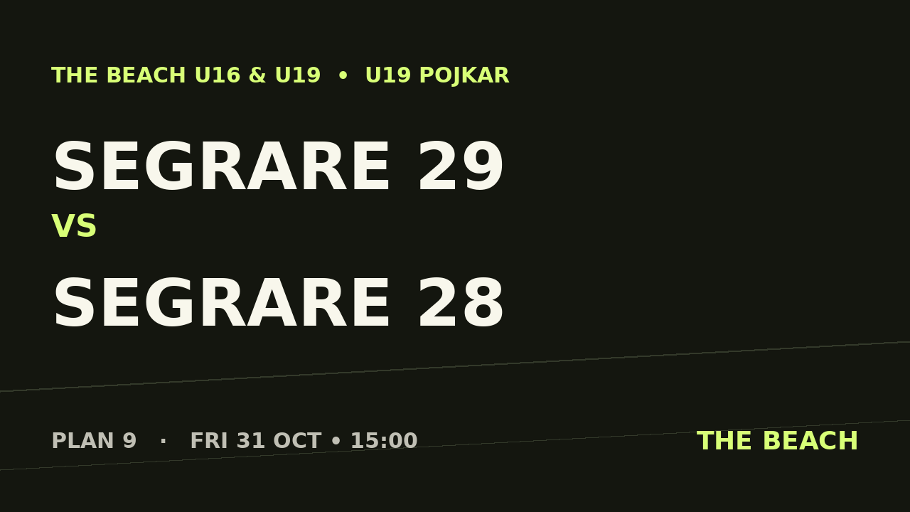 Final – Segrare 29 vs Segrare 28