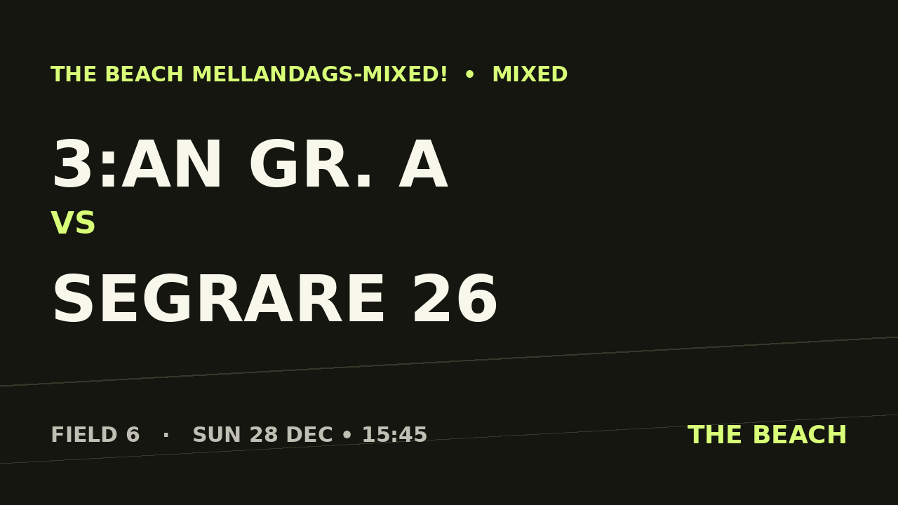 B - Semi 1 – 3:an Gr. A vs Segrare 26