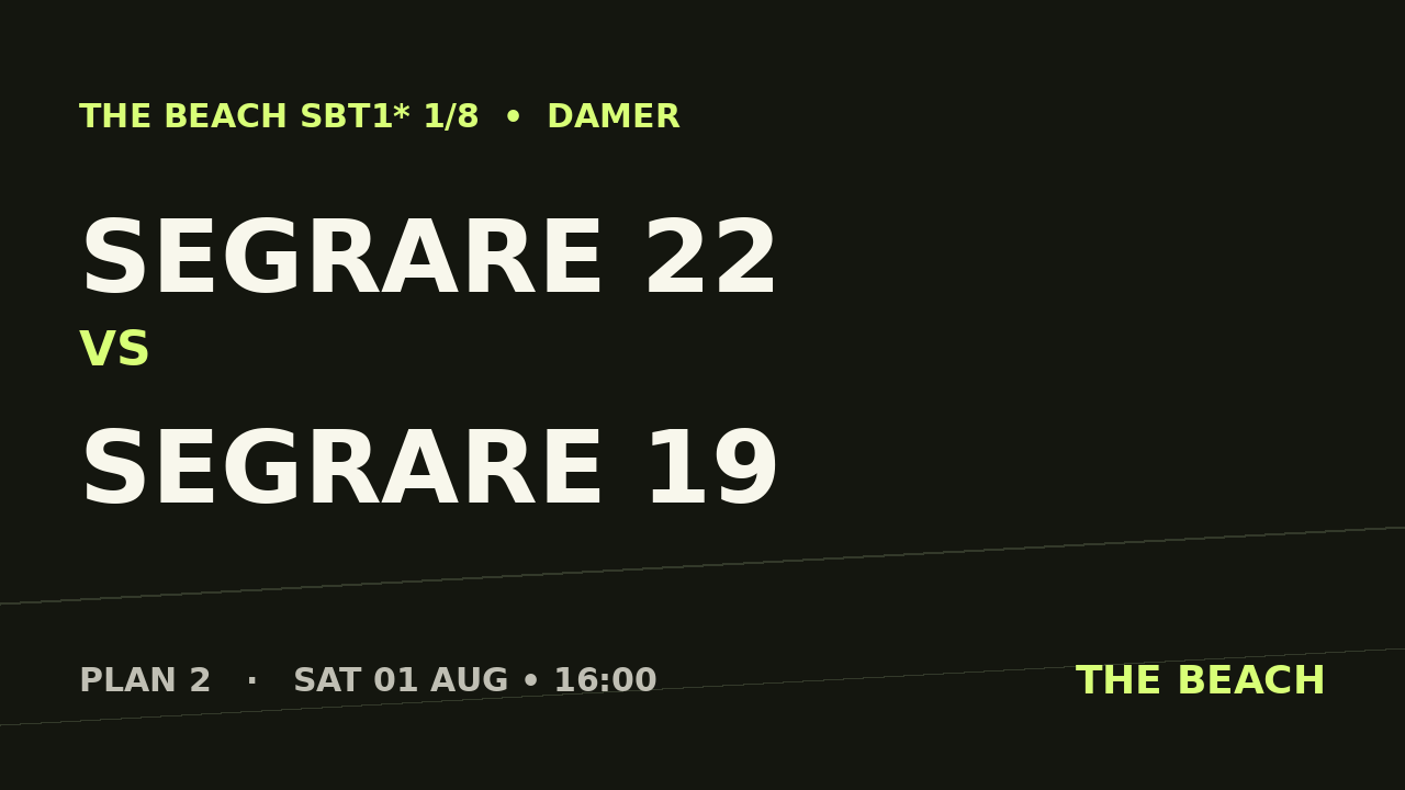 Final – Segrare 22 vs Segrare 19