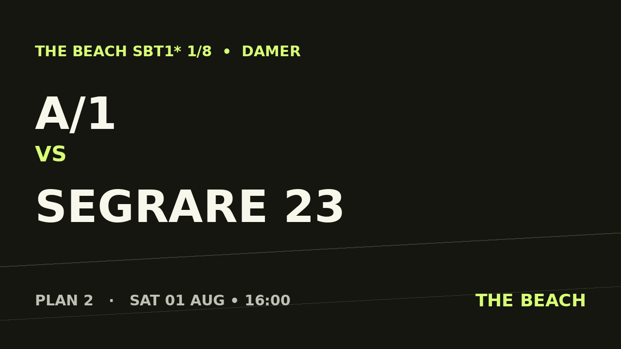 Semi 1 – A/1 vs Segrare 23