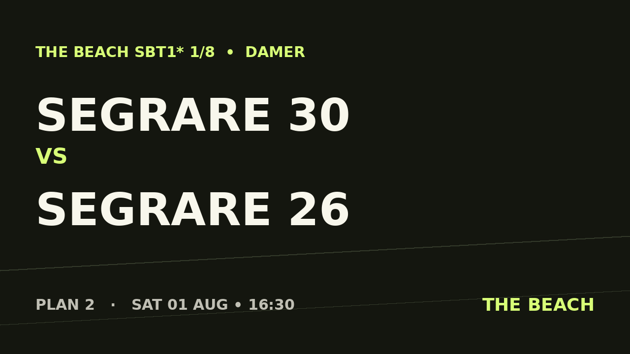 Final – Segrare 30 vs Segrare 26