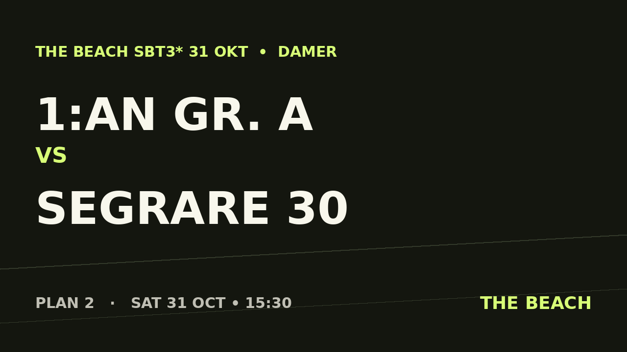 Semi 1 – 1:an Gr. A vs Segrare 30