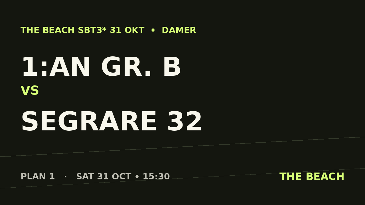 Semi 2 – 1:an Gr. B vs Segrare 32